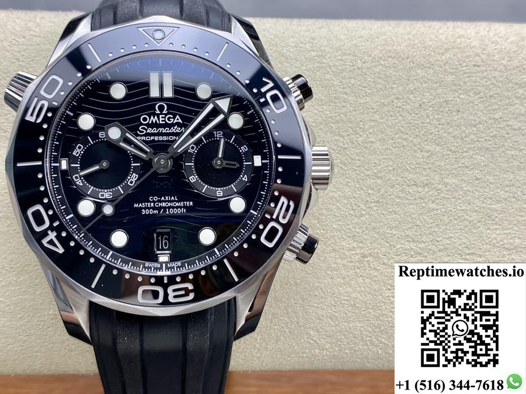 Omega Seamaster 210.32.44.51.01.001 N1 Factory Rubber Strap-Rep Time Watches