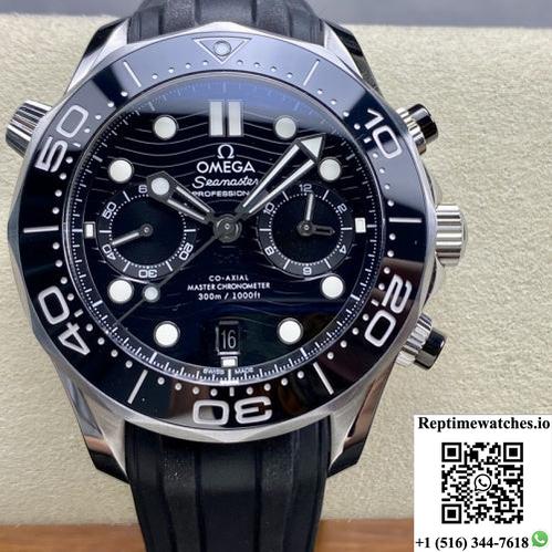Omega Seamaster 210.32.44.51.01.001 N1 Factory Rubber Strap-Rep Time Watches