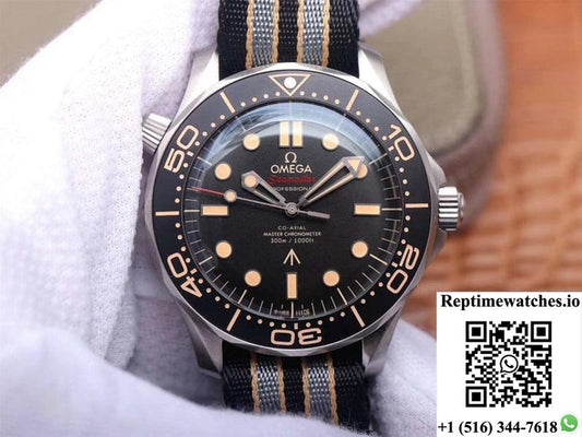 Omega Seamaster 210.92.42.20.01.001 James Bond 007 Vs Factory Black Dial-Rep Time Watches