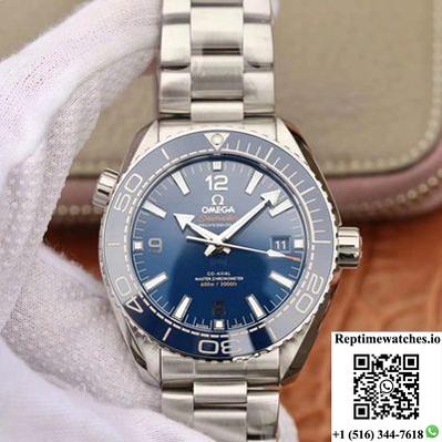 Omega Seamaster 215.30.44.21.03.001 Planet Ocean 600M Vs Factory Blue Ceramic Dial-Rep Time Watches