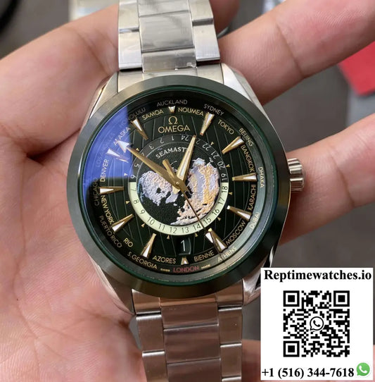Omega Seamaster 220.30.43.22.10.001 VS Factory Green Dial - Watches
