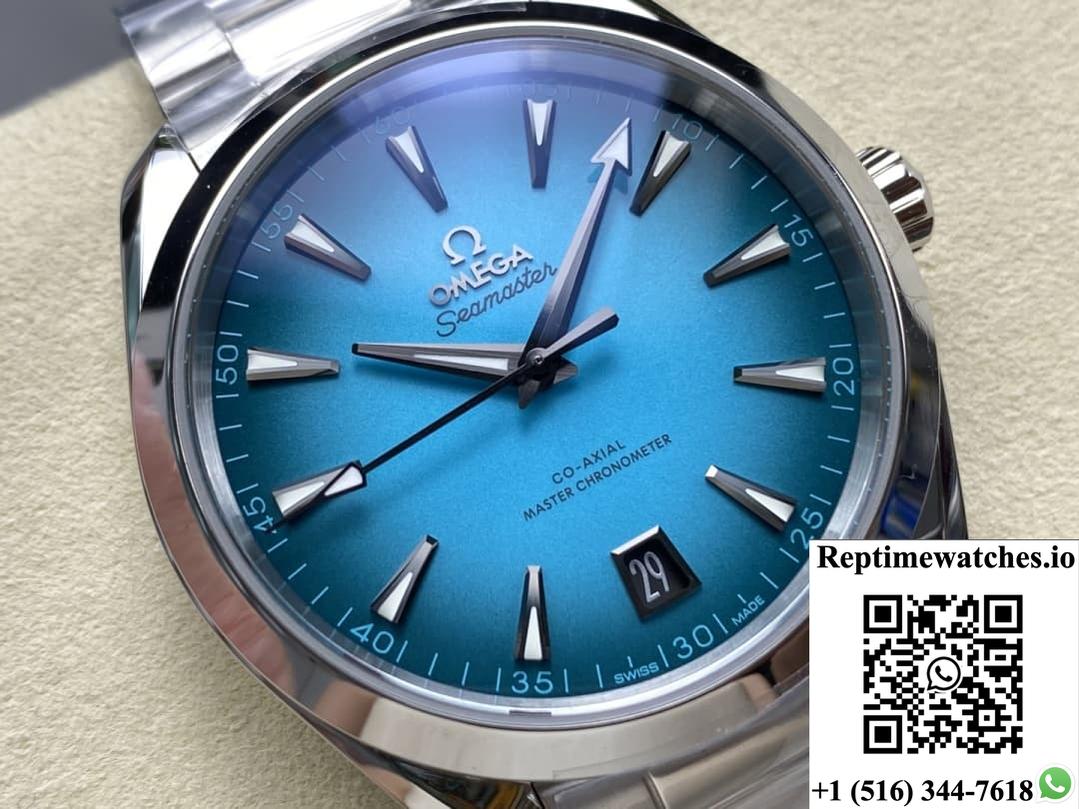 Omega Seamaster 220.10.41.21.03.006 Vs Factory Turquoise-Rep Time Watches