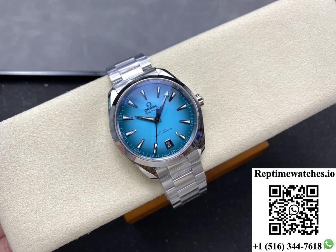 Omega Seamaster 220.10.41.21.03.006 Vs Factory Turquoise-Rep Time Watches