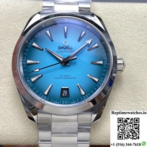 Omega Seamaster 220.10.41.21.03.006 Vs Factory Turquoise-Rep Time Watches