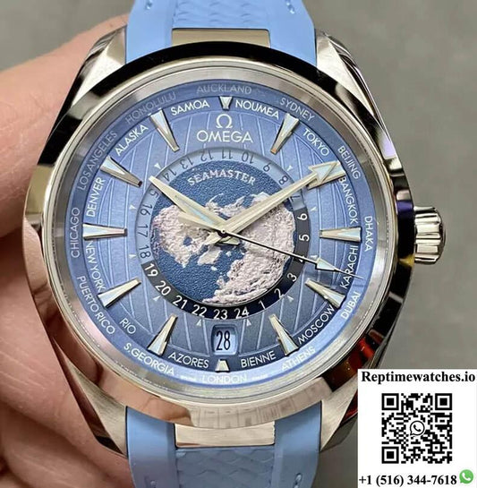 Omega Seamaster 220.12.43.22.03.002 Vs Factory Blue Dial-Rep Time Watches