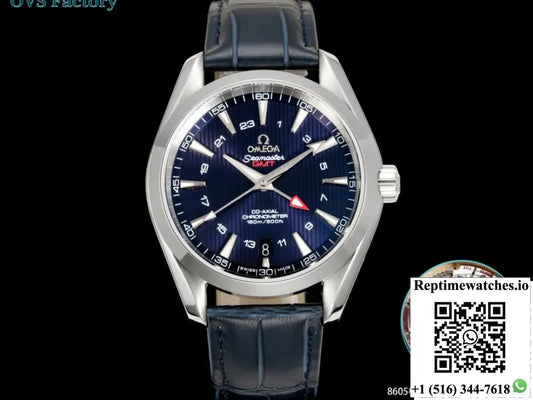 Omega Seamaster 231.13.43.22.03.001 OVS Factory Alligator Leather Strap AI Factory