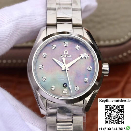 Omega Seamaster 231.10.34.20.57.001 Aqua Terra 150M 3S Factory Mother-Of-Pearl Dial-Rep Time Watches
