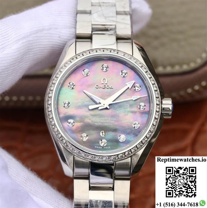 Omega Seamaster 231.15.34.20.57.001 Aqua Terra 150M 3S Factory Mother-Of-Pearl Dial-Rep Time Watches