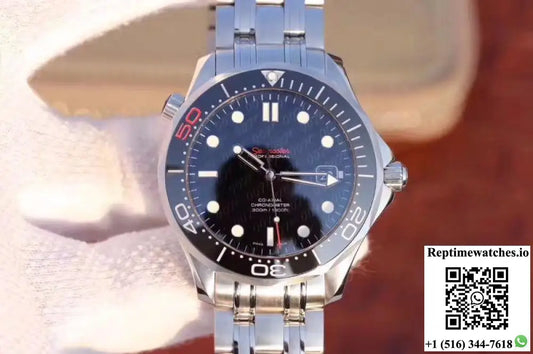 Omega Seamaster 300M James Bond 007 50th Anniversary 212.30.41.20.01.005 MKS Factory Black Dial - Watches