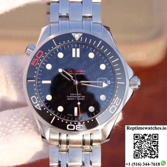 Omega Seamaster 300M James Bond 007 50Th Anniversary 212.30.41.20.01.005 Mks Factory Black Dial-Rep Time Watches