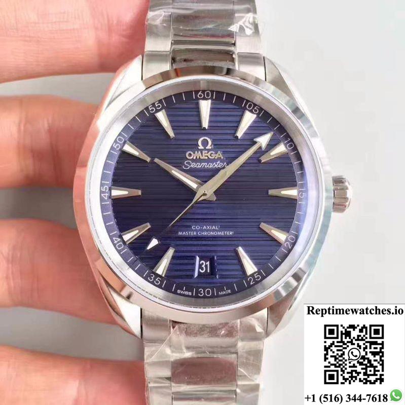 Omega Seamaster Aqua Terra 150M Co-Axial Master 220.10.41.21.03.001 Vs Factory Deep Blue Dial-Rep Time Watches