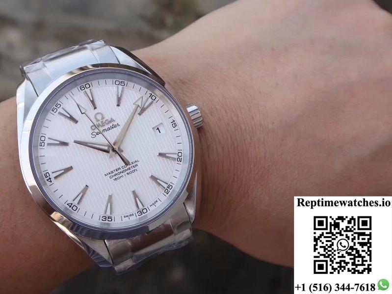 Omega Seamaster Aqua Terra 150M Master Co-Axial 231.10.42.21.02.003 Vs Factory White Dial-Rep Time Watches