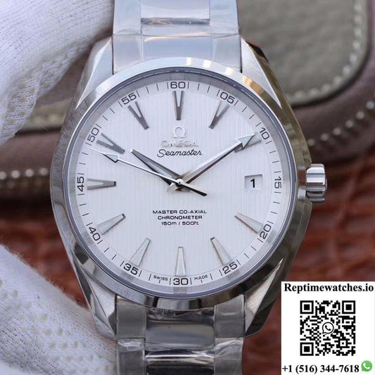 Omega Seamaster Aqua Terra 150M Master Co-Axial 231.10.42.21.02.003 Vs Factory White Dial-Rep Time Watches