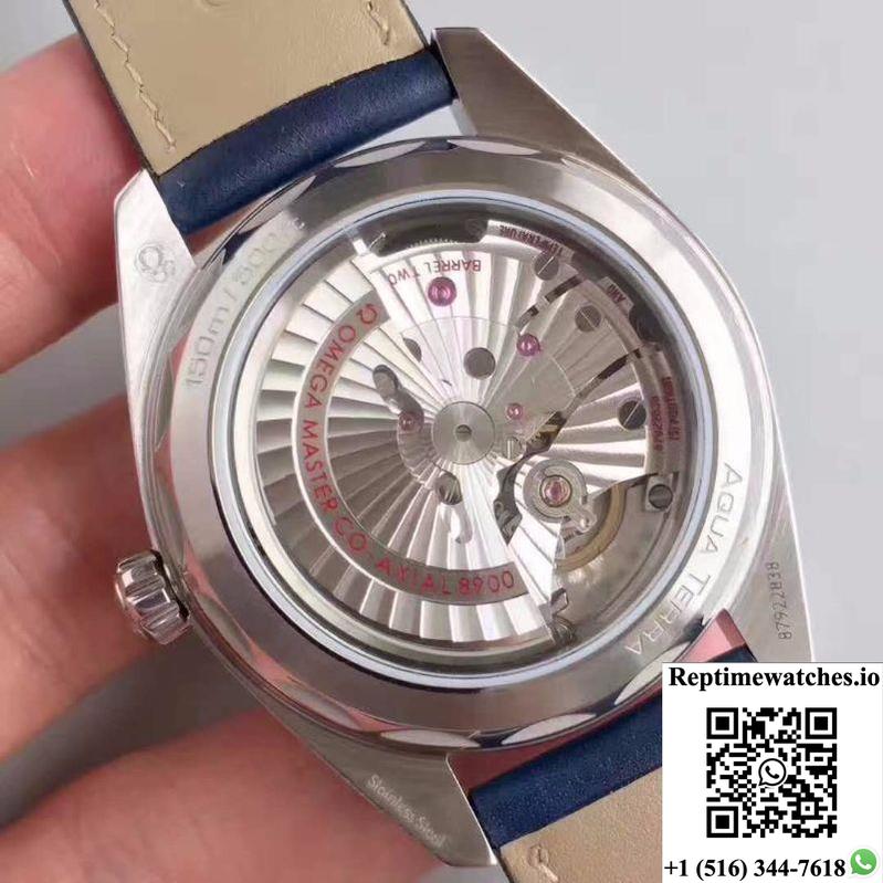 Omega Seamaster Aqua Terra 150M Master Co-Axial Baselworld Blue Textured Dial-Rep Time Watches