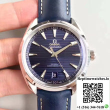 Omega Seamaster Aqua Terra 150M Master Co-Axial Baselworld Blue Textured Dial - Watches