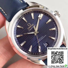 Omega Seamaster Aqua Terra 150M Master Co-Axial Baselworld Blue Textured Dial - Watches