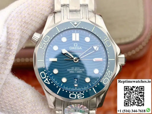 Omega Seamaster Diver 300m 210.30.42.20.03.001 VS Factory Blue Dial - Watches