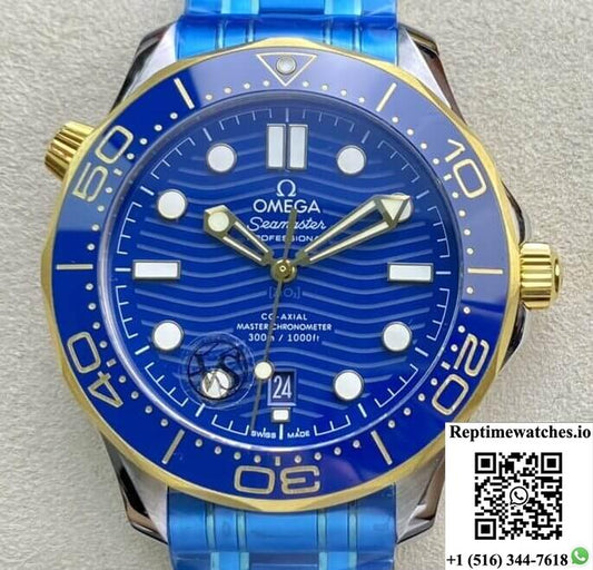 Omega Seamaster Diver 300M 210.20.42.20.03.001 Vs Factory Blue Dial-Rep Time Watches