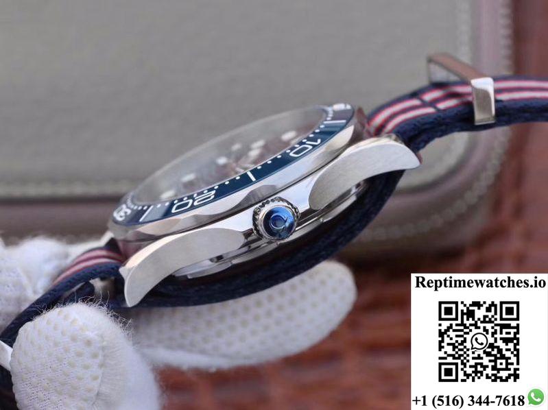 Omega Seamaster Diver 300M 210.30.42.20.03.001 Blue Wave Dial Vs Factory-Rep Time Watches