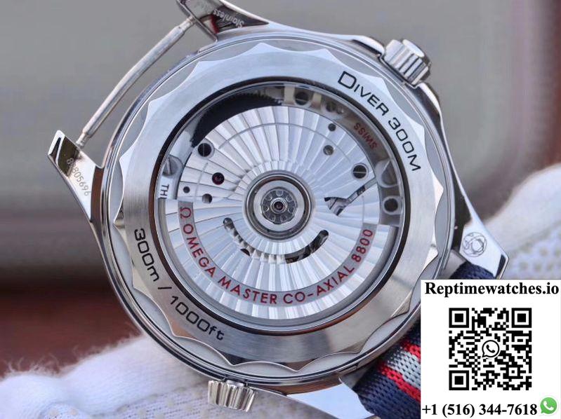 Omega Seamaster Diver 300M 210.30.42.20.03.001 Blue Wave Dial Vs Factory-Rep Time Watches