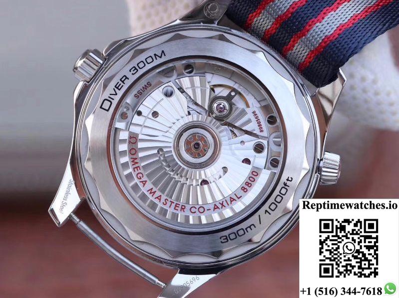 Omega Seamaster Diver 300M 210.30.42.20.03.001 Blue Wave Dial Vs Factory-Rep Time Watches