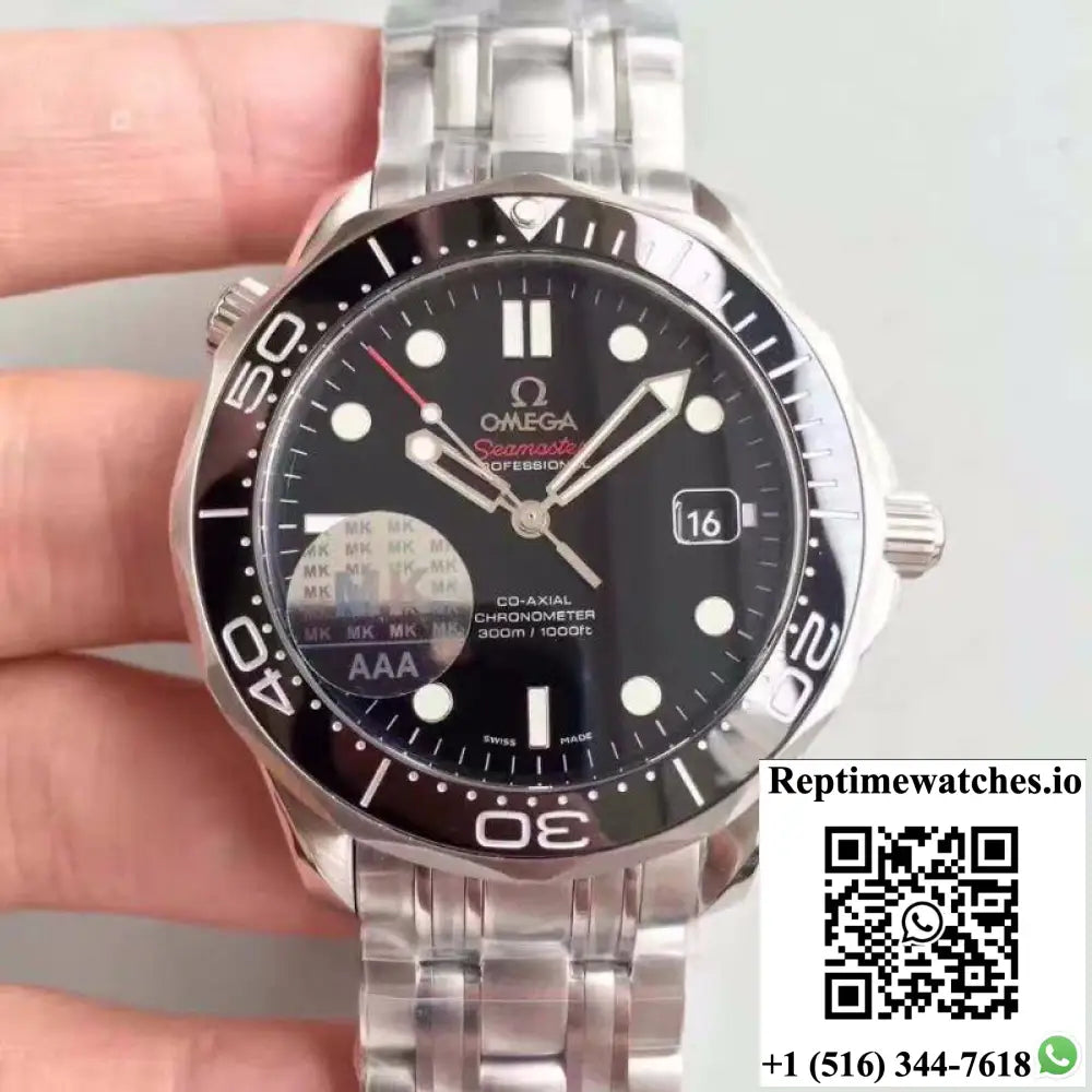 Omega Seamaster Diver 300M Co-Axial 41MM 212.30.41.20.01.003 MKS Factory Black Dial - Watches