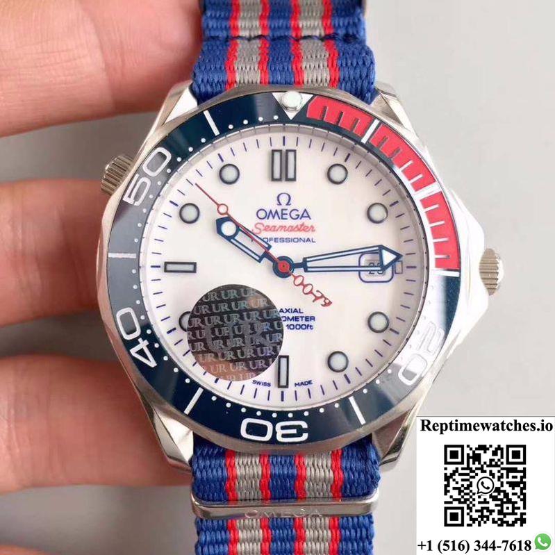 Omega Seamaster Diver 300M Co-Axial 41Mm Commander 007 212.32.41.20.04.001 Ur Factory White Dial-Rep Time Watches