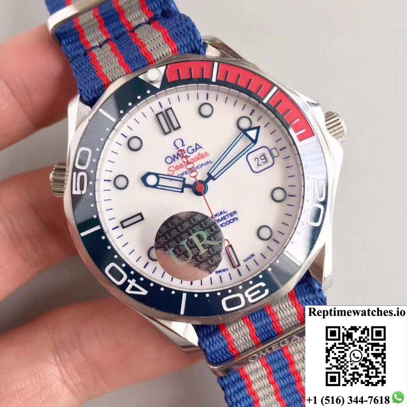 Omega Seamaster Diver 300M Co-Axial 41Mm Commander 007 212.32.41.20.04.001 Ur Factory White Dial-Rep Time Watches