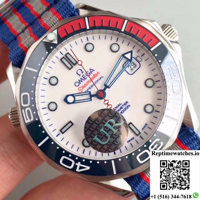 Omega Seamaster Diver 300M Co-Axial 41Mm Commander 007 212.32.41.20.04.001 Ur Factory White Dial-Rep Time Watches