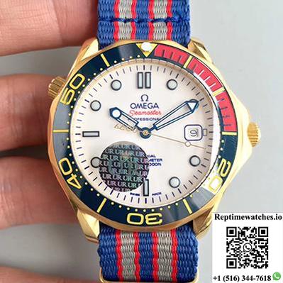 Omega Seamaster Diver 300M Co-Axial 41Mm Commander 007 212.62.41.20.04.001 White Dial-Rep Time Watches