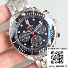 Omega Seamaster Diver 300M Co-Axial Chronograph 44MM 212.30.44.50.01.001 V2 Black Dial - Watches