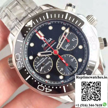 Omega Seamaster Diver 300M Co-Axial Chronograph 44MM 212.30.44.50.01.001 V2 Black Dial - Watches