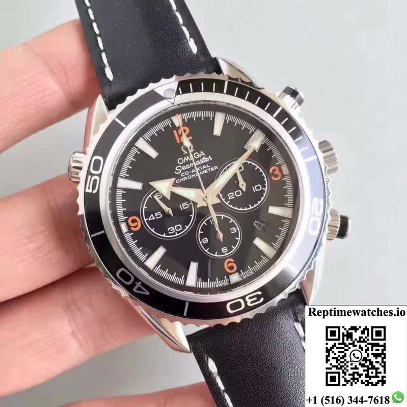 Omega Seamaster Planet Ocean 600 M Co-Axial Chronograph 2210.51.00 Om Factory Black Dial-Rep Time Watches