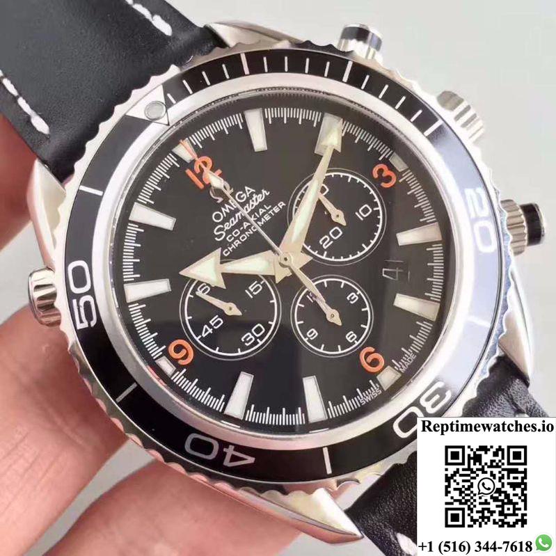 Omega Seamaster Planet Ocean 600 M Co-Axial Chronograph 2210.51.00 Om Factory Black Dial-Rep Time Watches