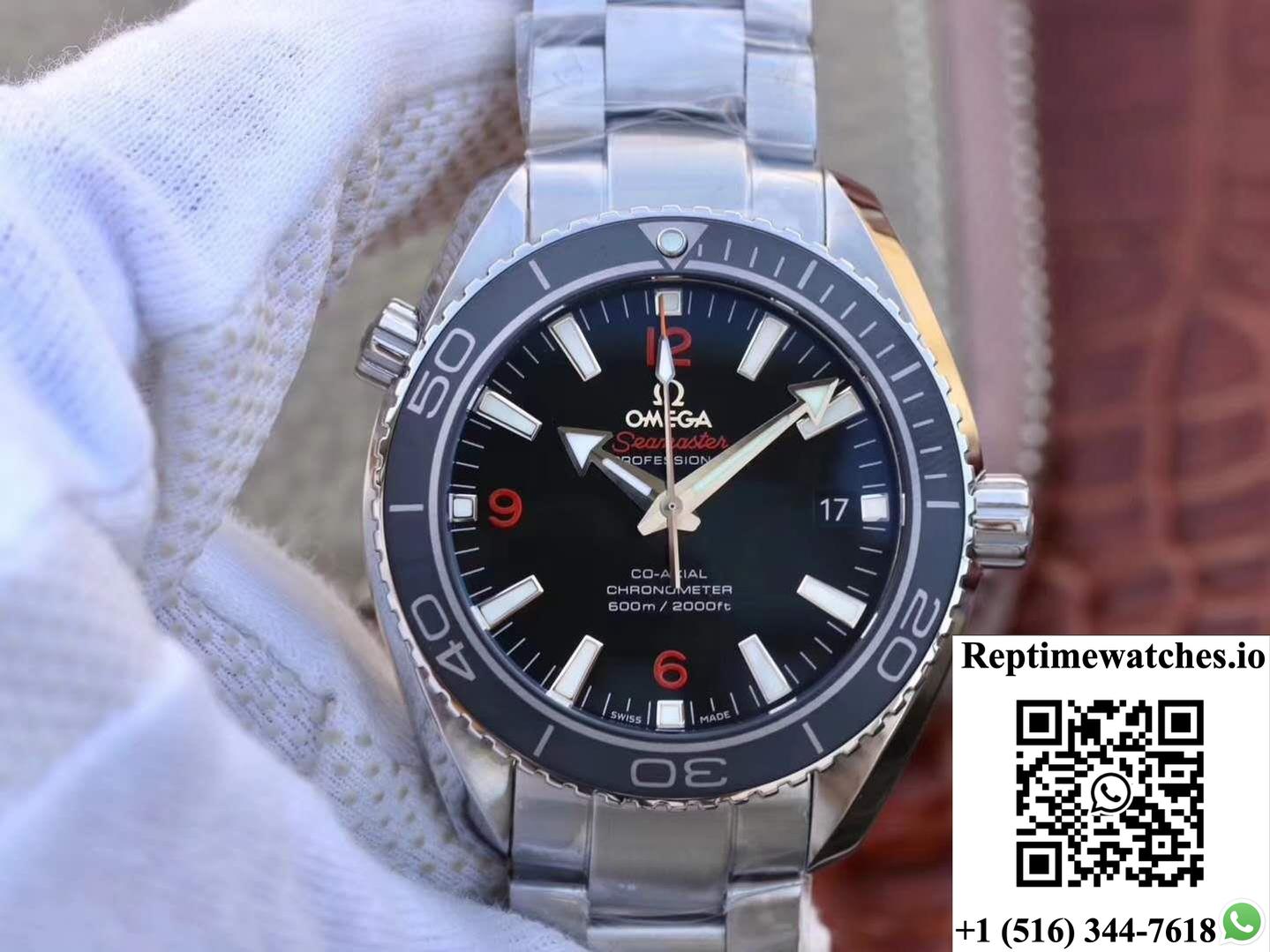 Omega Seamaster Planet Ocean 600M 45.5Mm 232.30.46.21.01.003 Mks Factory Black Dial-Rep Time Watches