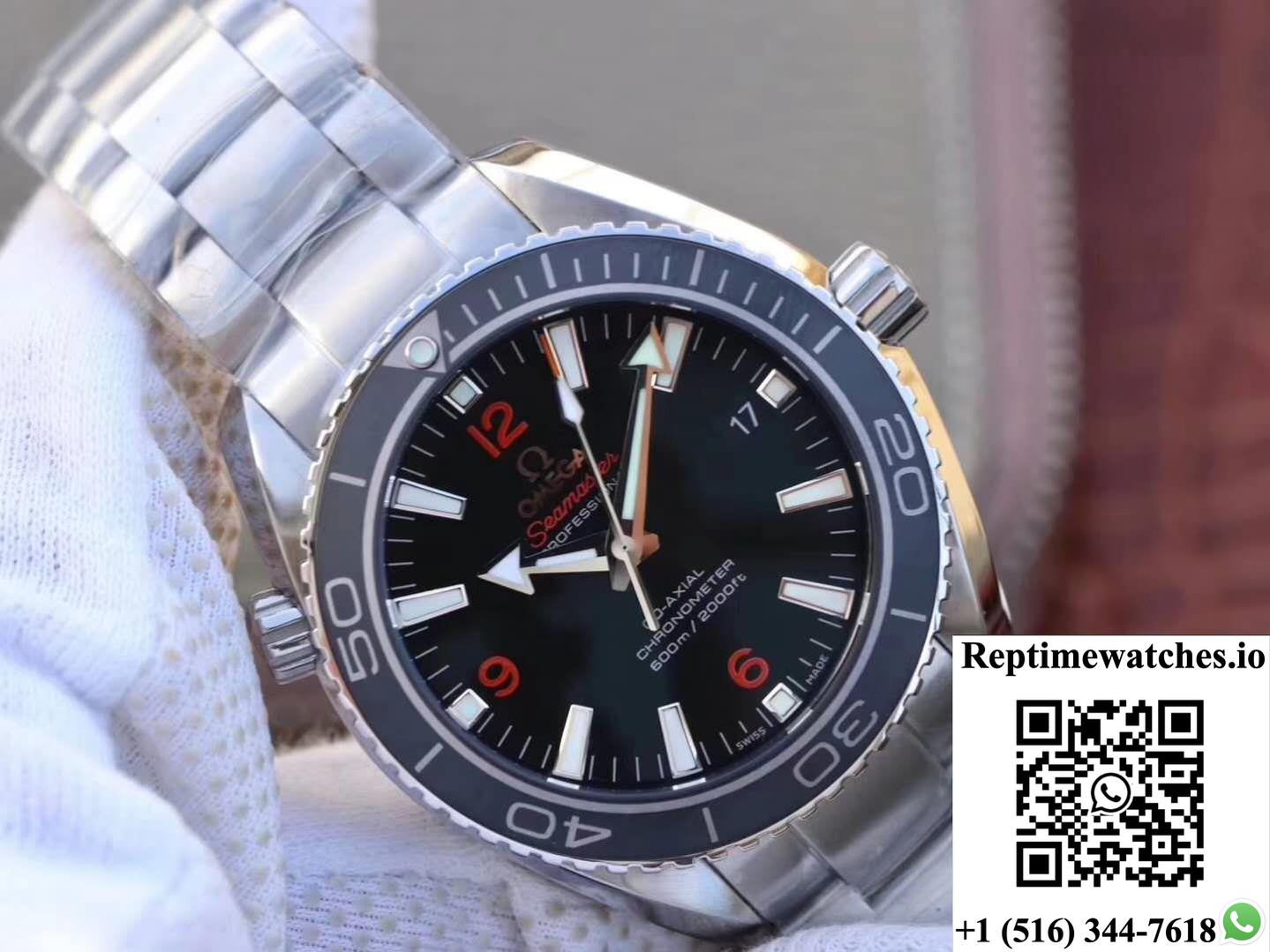 Omega Seamaster Planet Ocean 600M 45.5Mm 232.30.46.21.01.003 Mks Factory Black Dial-Rep Time Watches