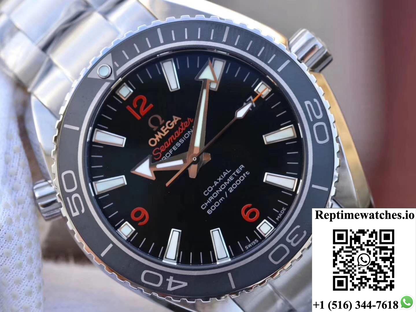 Omega Seamaster Planet Ocean 600M 45.5Mm 232.30.46.21.01.003 Mks Factory Black Dial-Rep Time Watches