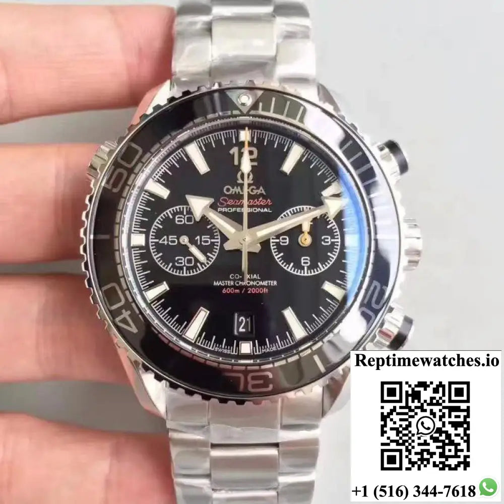 Omega Seamaster Planet Ocean 600M Chronograph 215.30.46.51.01.001 OM Factory V2 Black Dial - Watches