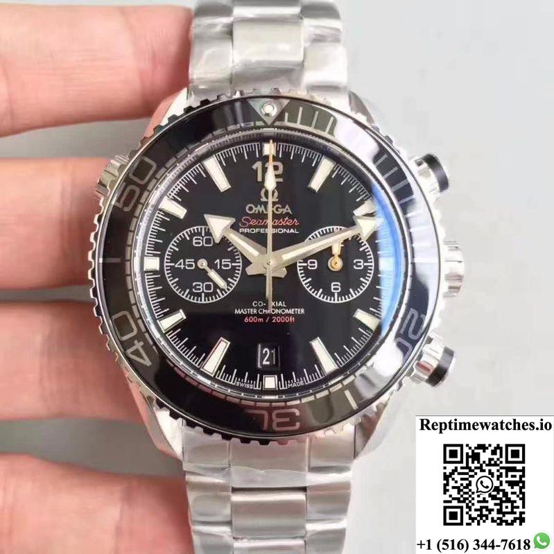 Omega Seamaster Planet Ocean 600M Chronograph 215.30.46.51.01.001 Om Factory V2 Black Dial-Rep Time Watches