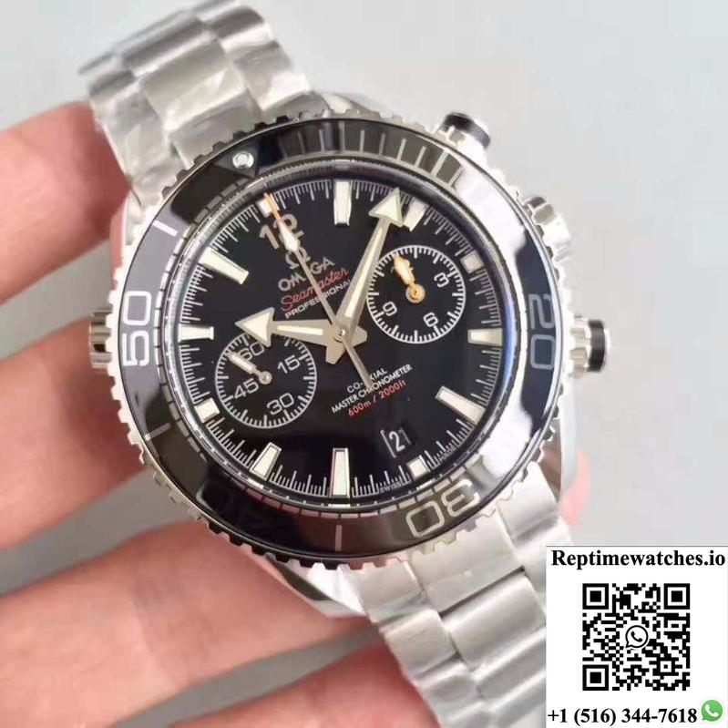 Omega Seamaster Planet Ocean 600M Chronograph 215.30.46.51.01.001 Om Factory V2 Black Dial-Rep Time Watches