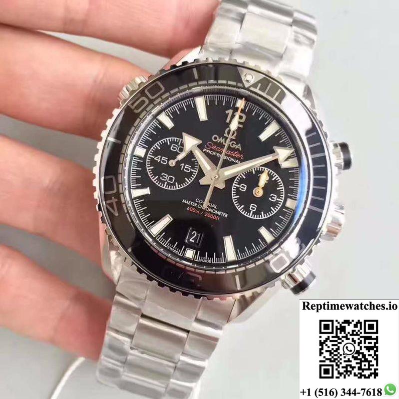 Omega Seamaster Planet Ocean 600M Chronograph 215.30.46.51.01.001 Om Factory V2 Black Dial-Rep Time Watches