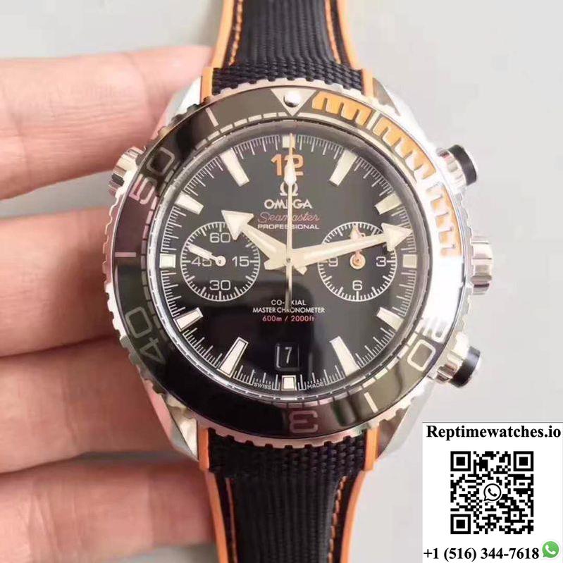 Omega Seamaster Planet Ocean 600M Chronograph 215.32.46.51.01.001 Om Factory V2 Black Dial-Rep Time Watches