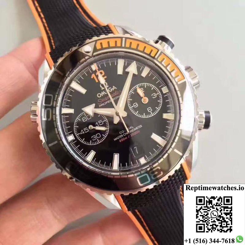 Omega Seamaster Planet Ocean 600M Chronograph 215.32.46.51.01.001 Om Factory V2 Black Dial-Rep Time Watches
