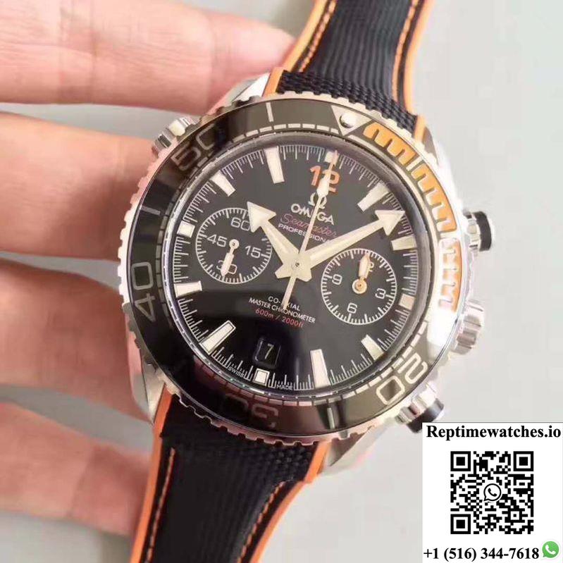 Omega Seamaster Planet Ocean 600M Chronograph 215.32.46.51.01.001 Om Factory V2 Black Dial-Rep Time Watches