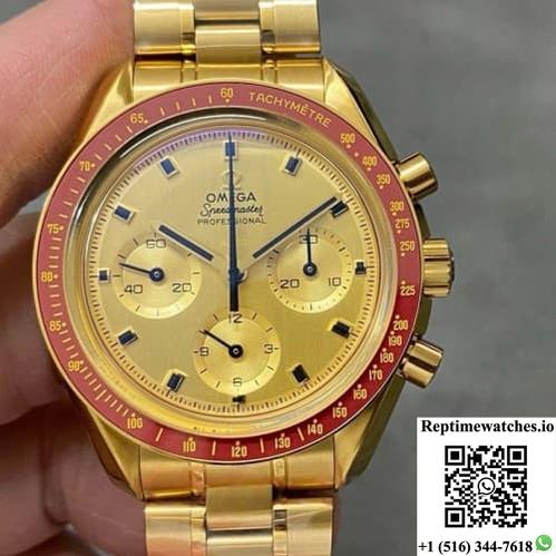 Omega Speedmaster 310.60.42.50.99.001 Om Factory Gold Strap-Rep Time Watches