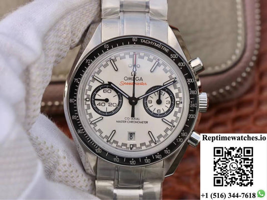 Omega Speedmaster Racing Chronograph 329.30.44.51.04.001 Om Factory White Dial-Rep Time Watches