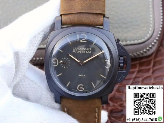 Panerai Luminor 1950 3 Days PAM 375 ZF Factory Black Dial - Watches