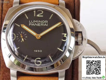 Panerai Luminor 1950 PAM127 ZF Factory Superlumed Black Dial - Watches