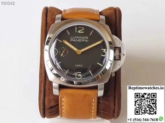 Panerai Luminor 1950 PAM127 ZF Factory Superlumed Black Dial - Watches