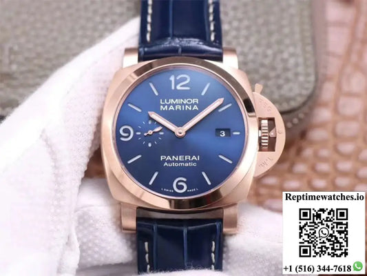 Panerai Luminor Marina Goldtech PAM01112 VS Factory Blue Dial AI Factory
